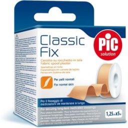 Pic Classic Fix Cerotto su Rocchetto in Tela 1,25 cm x 5 m