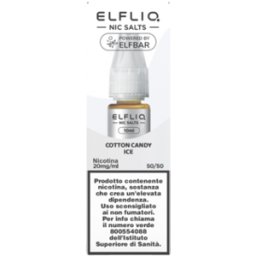 Elfbar Elfliq Cotton Candy Ice Liquido Pronto 10ml Zucchero Filato Ghiaccio