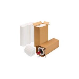 ratioform Confezioni per 1 bottiglie, Imballo in polistirolo, 115 x 115 x 370 mm