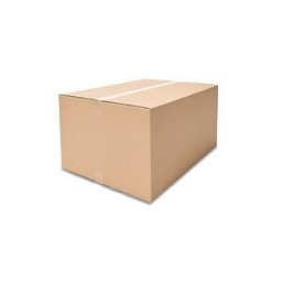 ratioform Scatola americana in cartone ECONOMY 600 x 600 x 400 mm, onda doppia, avana
