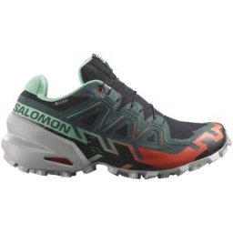 Salomon Speedcross 6 GORE-TEX Nero Verde Rosso Scarpe Trail Running Donna EUR 38 2/3 / UK 5,5