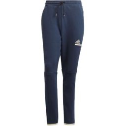 ADIDAS pantaloni c/polsino blu uomo M