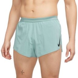 Nike Pantaloncini Running Aeroswift 2" Mineral Nero Uomo XL