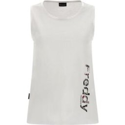 Freddy Canotta Palestra Logo Bianco Donna XS