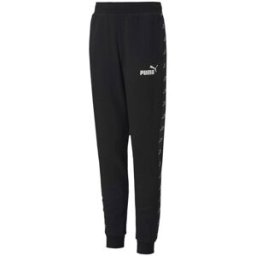 Puma Pantaloni con Polsino Nero Bambina 128 cm