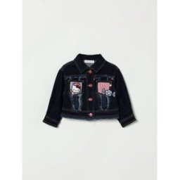 Monnalisa Giacca in denim con stampa Hello Kitty Denim Taglia 8