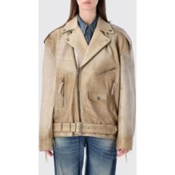 Golden Goose Giacca di pelle Blue Taglia M