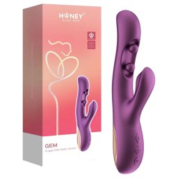 Honey Play Box Gem - Vibratore a perle per punto G e clitoride controllato da app (viola)