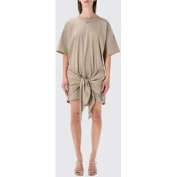 Diesel Abito a t-shirt in cotone D-Eivor Beige Taglia XS