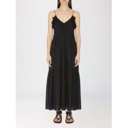 Isabel Marant Etoile Abito in misto cotone Nero Taglia 38