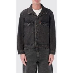 Levis Giacca in denim di cotone Nero Taglia S