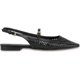 Sling Back Nina In Vitello NERO, 35, Pollini 35