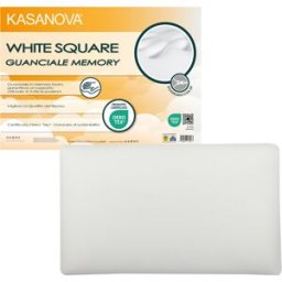 KASANOVA Cuscino guanciale in memory White Square