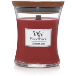 WoodWick Candela Ecologica Colore Rosso Fragranza Vanilla & Sea Salt 92104E