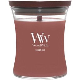 WoodWick Candela Ecologica Colore Rosso, Marrone Fragranza Rouge Oud 2654088E