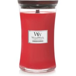 WoodWick Candela Ecologica Colore Rosso Fragranza Crimson Berries 93080E