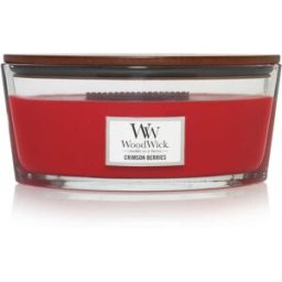 WoodWick Candela Ecologica Colore Rosso Fragranza Crimson Berries 76080E