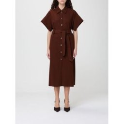 Pinko Abito chemisier in cotone Marrone Taglia 40
