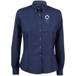 VistaPrint Camicia Camicia da donna Harvest & Frost Red Bow 121 con stampa monocolore