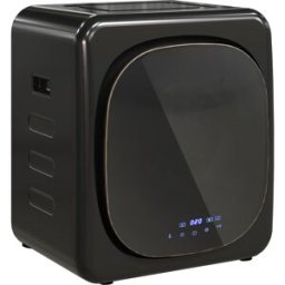 Homcom Asciugatrice ad Aria Carico 4kg con Timer e Programma Smart, in Acciaio Inox e ABS, 48x40x56 cm, Nero Aosom Italy