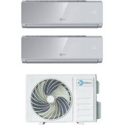 Diloc Climatizzatore Inverter Over Silver Dual Split 12+12 12000+12000 Btu D.Over218 R 32 A+++ Wi-Fi Integrato