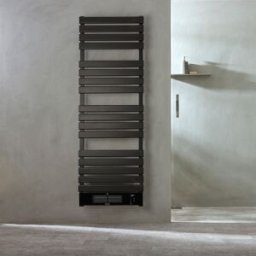 HudsonReed Scaldasalviette Elettrico Smart con Ventola Nero 1600x500mm - Calore rapido - Controllo smart - Hudson Reed