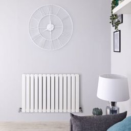 HudsonReed Radiatore Orizzontale Doppio Design Bianco 635x980mm 1060W - Alta Resa - Stile Moderno - Delta