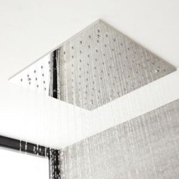 HudsonReed Soffione Doccia Incasso Quadrato 500x500mm - Getto effetto pioggia - Design Moderno - Trenton