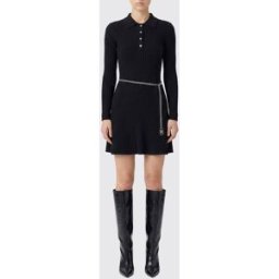Michael Kors Abito a polo in maglia di viscosa Nero Taglia XS