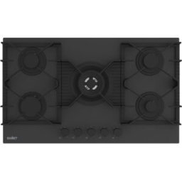 samet Zacinto90nero Piano Cottura A Gas 5 Fuochi 90 Cm Materiale Vetro Temperato Satinato Colore Nero Opaco - Zacinto90ne
