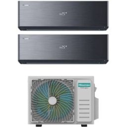 Hisense Climatizzatore Energy Pro X Black Dual Split 9000+9000 Btu Inverter Wifi In A++ R32 2amw52u4rxc