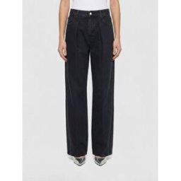 Haikure Jeans Candy a gamba larga in denim Nero Taglia 25