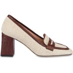 Loafer Camber Sand in Rafia NATURAL/LEGNO, 37, Pollini 37