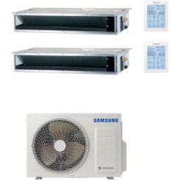 Samsung Climatizzatore Canalizzabile Dual Split 12000+12000 Btu Inverter R32 A++ Aj068txj3kg: