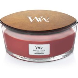 WoodWick Candela Ecologica Colore Rosso Fragranza Vanilla & Sea Salt 76104E