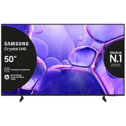 Samsung UE50U8000FUXZT, Smart TV Crystal UHD 50'', 4K, Processore 4K, HDR, Experience, OTS Lite & Adaptive Sound, Metal Stream Design