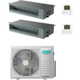 Hisense Condizionatore Canalizzato Adt Dual Split 9000+18000 Btu Inverter A++ R32 4amw81u4rjc