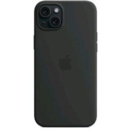 Apple Iphone 15 Plus Silicone Case Cover Magsafe In Silicone Nero