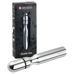 mystim - plug anale elettrostimolazione - doppio polo - metallo