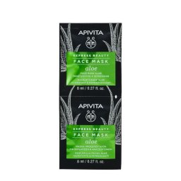 Apivita Maschera Viso Idratante Rinfrescante Aloe 2x8ml