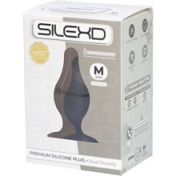 silexd Modello 2 Spina in silicone m nero 1 pz Dilatatore anale