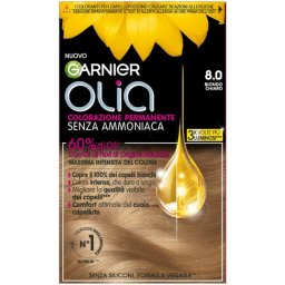 GARNIER OLIA COLORAZIONE PERMANENTE 8.0 BIONDO CHIARO
