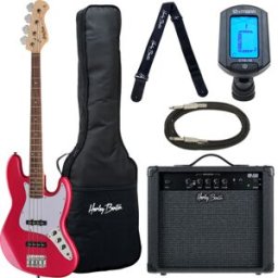 Harley Benton JB-20 CA Standard Series Set Candy Apple lucido