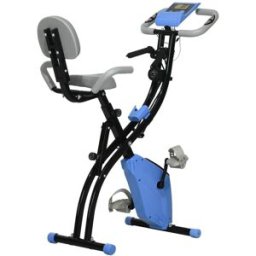 HOMCOM Cyclette pieghevole, 8 livelli di resistenza magnetica, sensori palmari 1 St