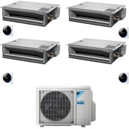 Daikin Climatizzatore Canalizzabile Mini Sky Quadri Split 9000+9000+9000+9000 Btu Inverter R32 A+++ 4mxm68a