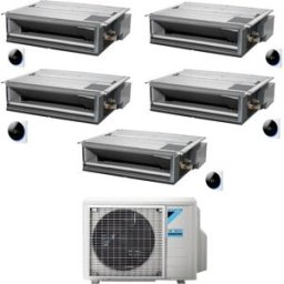 Daikin Climatizzatore Canalizzabile Mini Sky Penta Split 9000+9000+9000+9000+9000 Btu Inverter R32 A+++ 5mxm90a
