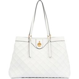 Double Handle Bag Drop Matelassè faux leather AVORIO/AVORIO, one_size, Pollini one_size