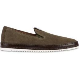 Slip-On Foxing in Crosta MILITARE, 41, Pollini 41