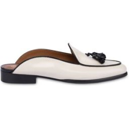 Mule shoes Viktoria Bicolor AVORIO/NERO, 38.5, Pollini 38.5