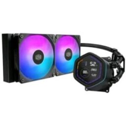 Cooler Master Ml Core Nex Digital 240 Black Argb Dissipatore Per Cpu A Liquido Due Ventole 120mm Display Led Lga1851-1700-1200 Am5-Am4 Nero